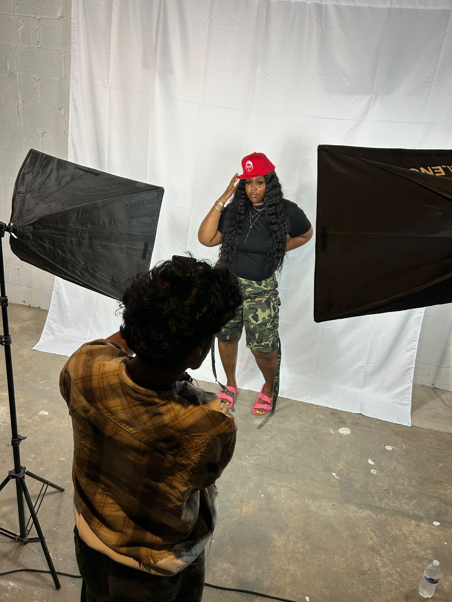Behind the scenes of a Kailinciaga photoshoot